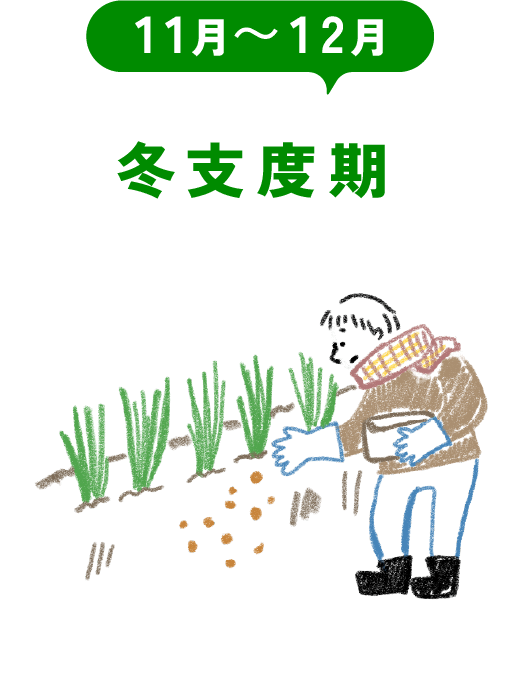 11月〜12月 冬支度期